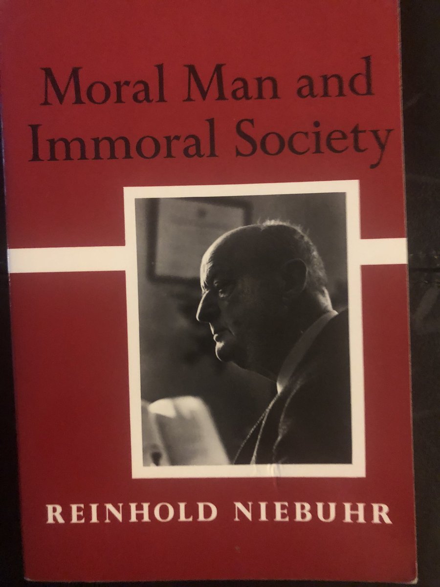 Today’s 2 books on one topic: the political thought of Reinhold Niebuhr.“The Irony of American History”“Moral Man and Immoral Society”