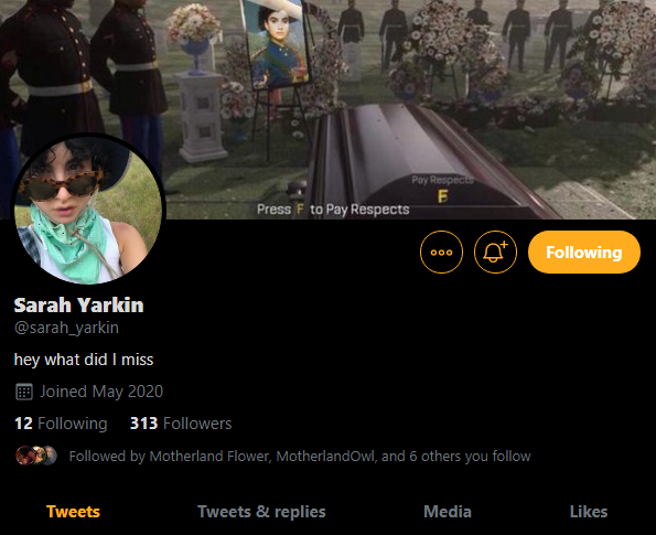 FortSalemVoice's tweet photo. Somebody has joined Twitter! 

@sarah_yarkin is here, you better drop her a follow, #Switches! 
#MotherlandFortSalem 

xoxo
Salem Voice https://t.co/xnRQhlgf8W