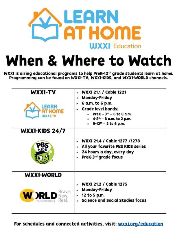 The new PBS schedule is out <a href="/RCSDNYS/">Rochester City School District</a> ! Here’s what’s happening in this week’s Learn at Home. wxxi.org/education/lear… <a href="/RCSDParents/">RCSD Parent Engagement</a> <a href="/rcsdinnovation/">RCSD Innovation</a> <a href="/RCSDPreK/">RCSDPreK</a> <a href="/RCSDeLearning/">RCSD eLearning</a>