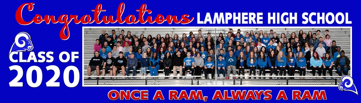 Driving I-75 this week? Be sure to  check the billboards between nearest Lamphere High School.

It’s graduation week, beginning at midnight tonight, NB traffic will see Our Class of 2020 on the sign south of 13 Mile and SB traffic will see our seniors on the sign at 14 Mile.