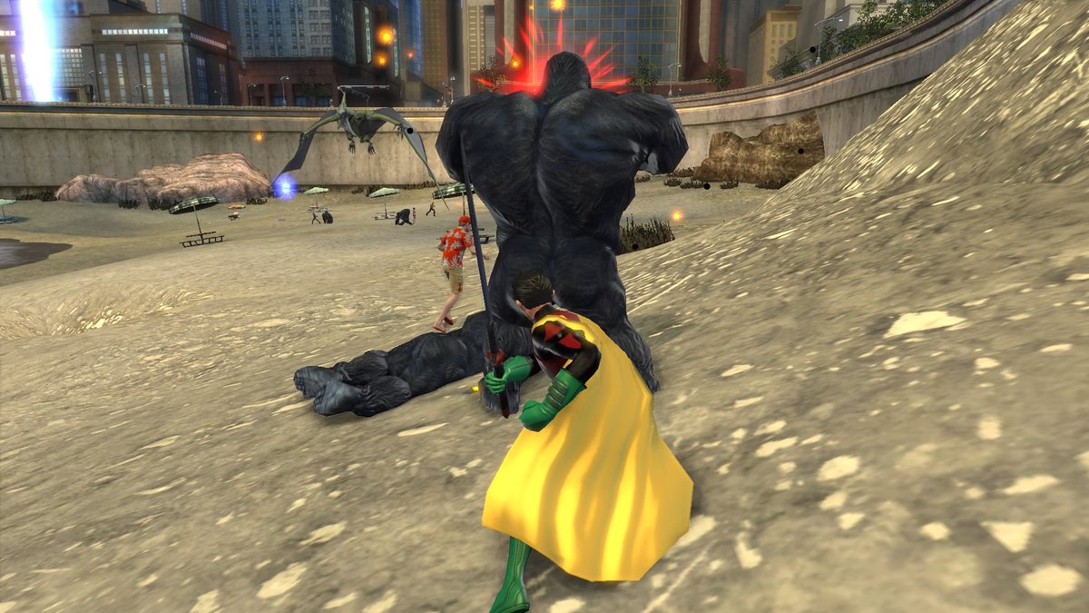 FlashDCUO's tweet photo. @BeastBoyDCUO_ Fighting evil Gorilla's is fun.

#Damiam #Robin #Outlaws #BeastBoy #DCUO https://t.co/dQW0UhtVz5