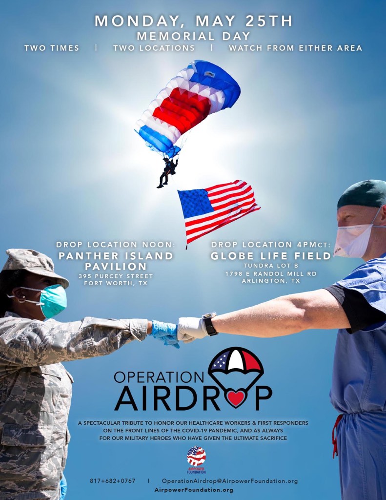 Please join us for operation airdrop tomorrow!!
facebook.com/events/s/opera…

#OperationAirdrop #MemorialDay2020