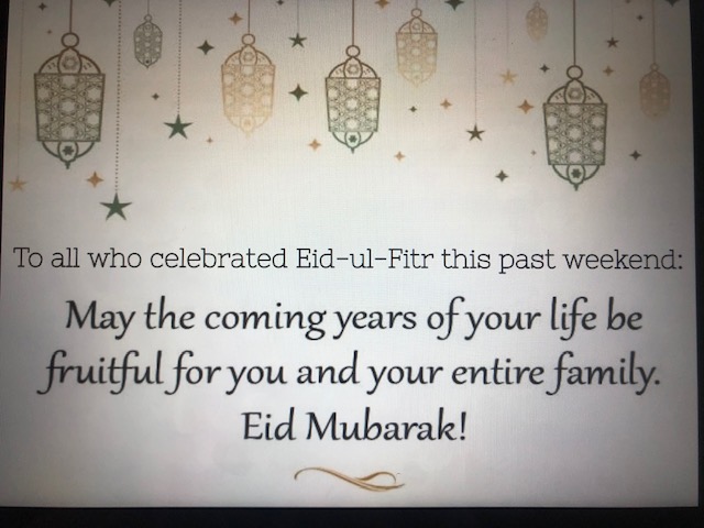 To all our families that celebrated - Eid Mubarak! <a href="/yrdsbinclusion/">ISCS YRDSB 🏳️‍🌈</a> <a href="/YRDSB/">York Region DSB</a>