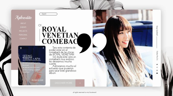 twt_Aphrodite's tweet photo. ⠀Sᥱᥱιng thιngs ? ? 𝗔𝗣𝗛𝗥𝗢𝗗𝗜𝗧𝗘 ιs hᥱrᥱ ! ! ᥲrrᥲving ᥲt_* #CBRVENT 🖇️ #RVENPOWER . . . 

Nuestra bonita Tara esta en el comeback de las chicas de ROYAL VENETIAN. ¡Adoramos su nueva cancion! Les enviamos mucha suerte https://t.co/MsMYTu1BjT