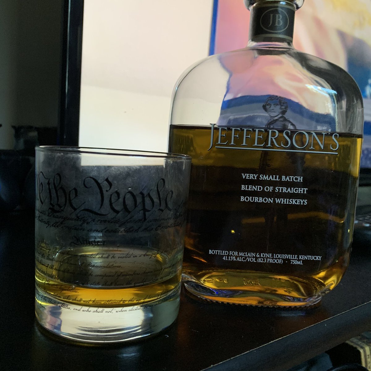 And and totally drinking Jefferson’s in my We the People glass   #HATM