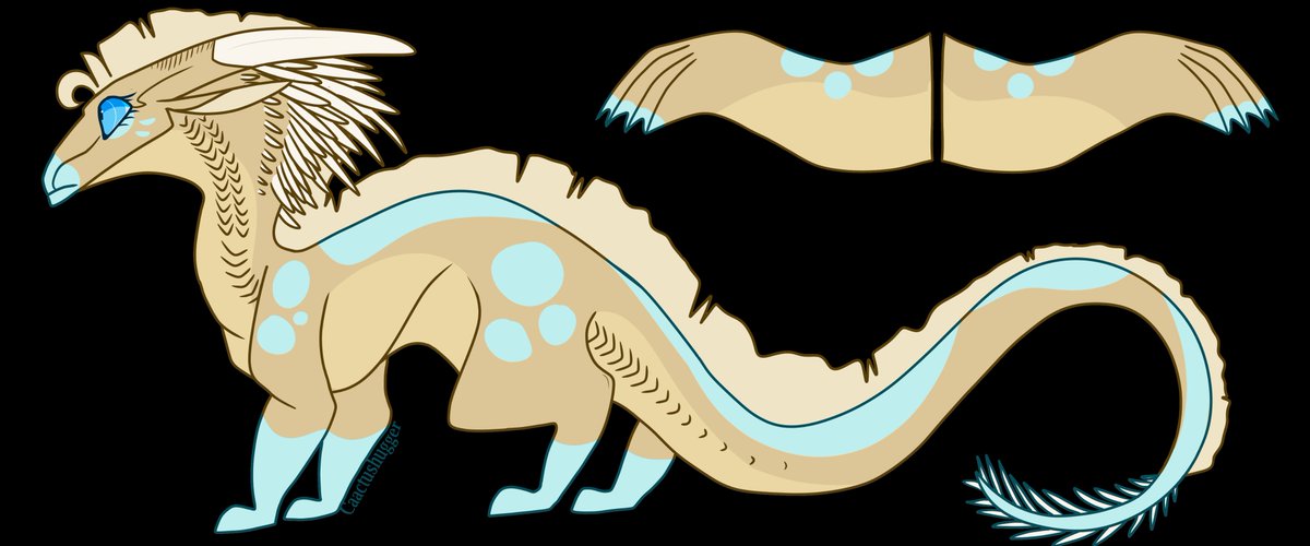 i NEED to draw her or...get someone to design her but my Sandwing/Icewing gal Princess Hyena...she's mixed (black/white). So you have to look at a base