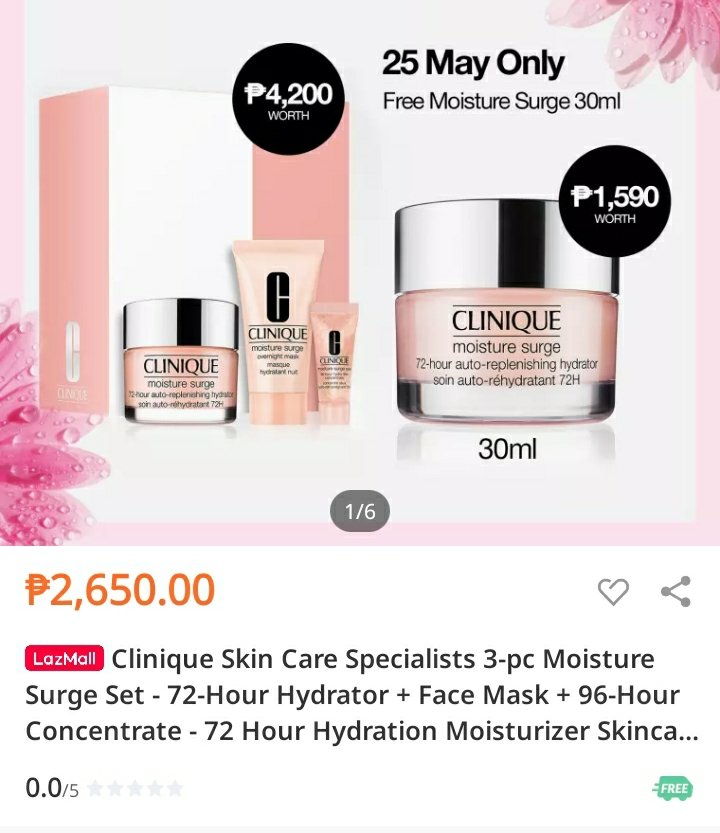 KDTrendsetters's tweet photo. Just for your info, lazada beauty is having sale across Clinique beauty product.

Grab Clinique Moisture 3pc set Skin Care worth 4,200.00 php is now on sale for only 2,795.00 php only. Grab now while stock last. 
@KissesDelavin
#KissesDelavin 
#Kissables
Kisses Delavin https://t.co/HTW2s2xSh3