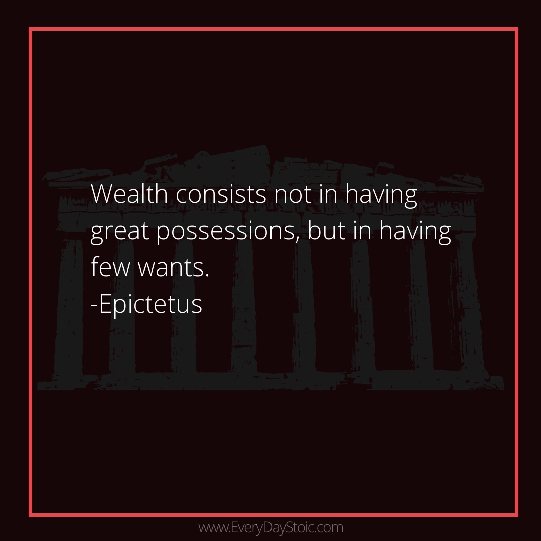 EveryDayStoics's tweet photo. Wealth consists not in having great possessions, but in having few wants.
-Epictetus #amazonalexa #Anger #antique #business #Discipline #GrowthMindset #Knowledge #KnowledgeIsPower #leadership #management #Mindset #mindsetmatters #MindsetShift #PersonalGro https://t.co/7pCvoxW86t https://t.co/HbGzb6sudg