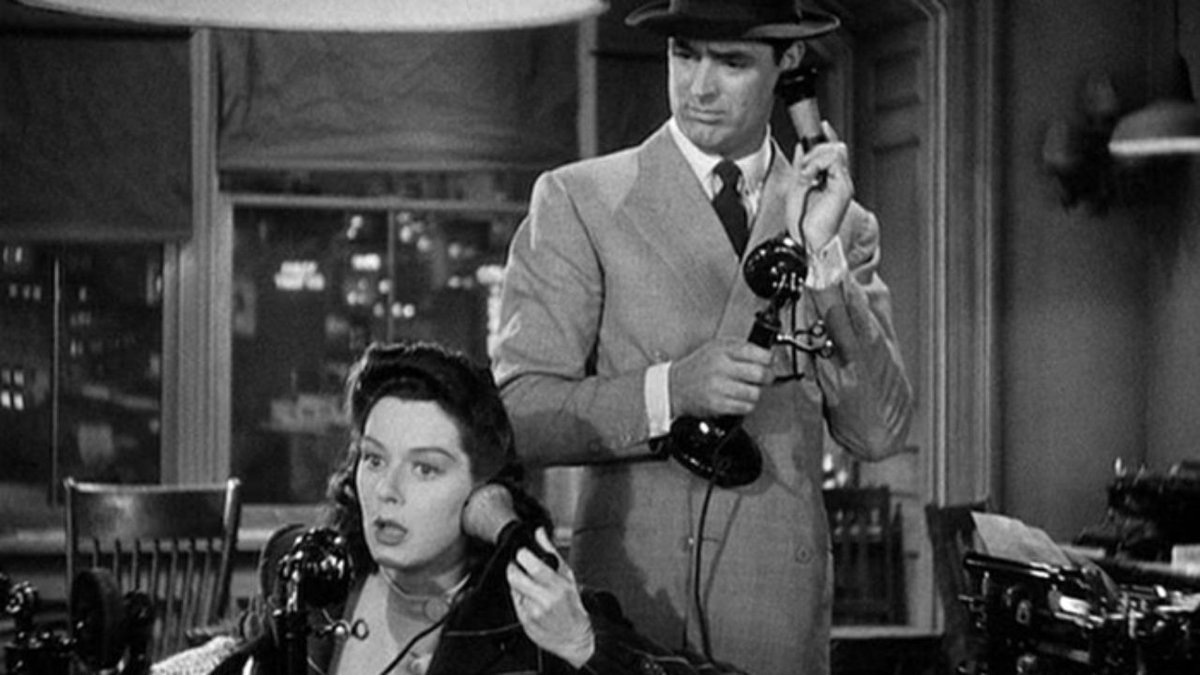 His girl Friday dir. Howard Hawks (1940)- Old Testament Sorkinism. If you're into that kind of thing.