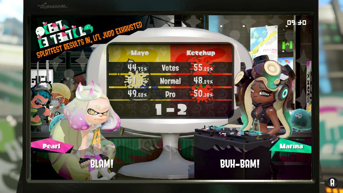 HOLD UPWHATTEAM KETCHUP WON THE REMATCH SPLATFEST???I lowkey wanna make a mini thread about my firsthand experiences  #Splatoon2