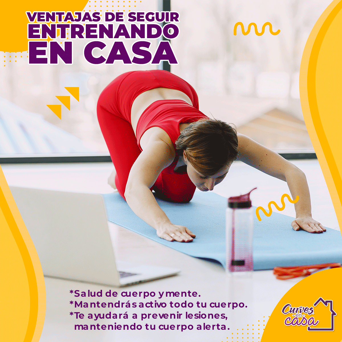CurvesLA's tweet photo. Para tener la mente🧠 y el cuerpo💪 sanos💙 durante la cuarentena, no te olvides de realizar tu rutina #CurvesEnCasa🏠 diariamente ¡no caigas en el sedentarismo! https://t.co/9lOcE5z59d