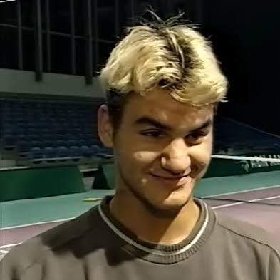 roger federer but he gets older as you scroll down