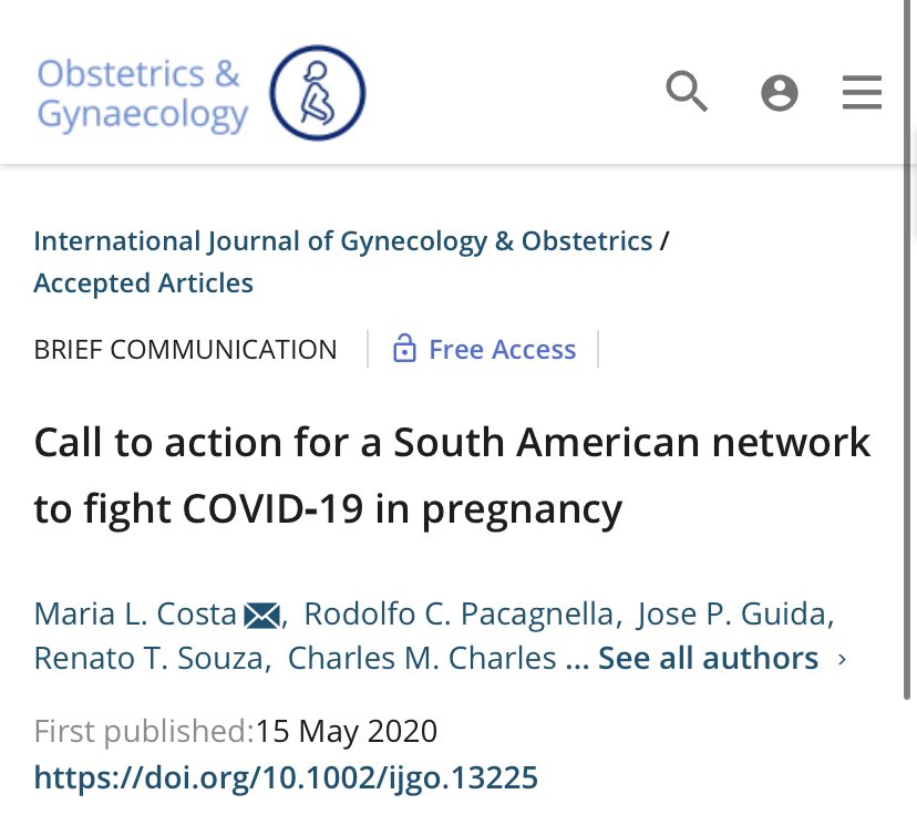 rebraco2020's tweet photo. Chamando pesquisadores de toda América do Sul pra combater o Covid19 na gestação. 
Leia o artigo completo em https://t.co/PSYc8suiFJ @IJGOLive #saudematerna #prenatal #prenataldealtorisco #gestacao #gestacaodealtorisco #gravidez https://t.co/oyaz4L2lTr