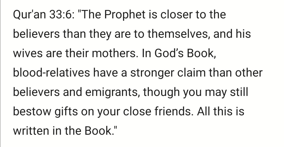 Further, note that God takes the women who would have been among the lowliest of their society, and honours them far above the rest of us.This wasn't bigamy in the way we might be prone to understand it. The Prophet's wives are the Mothers of the Believers: