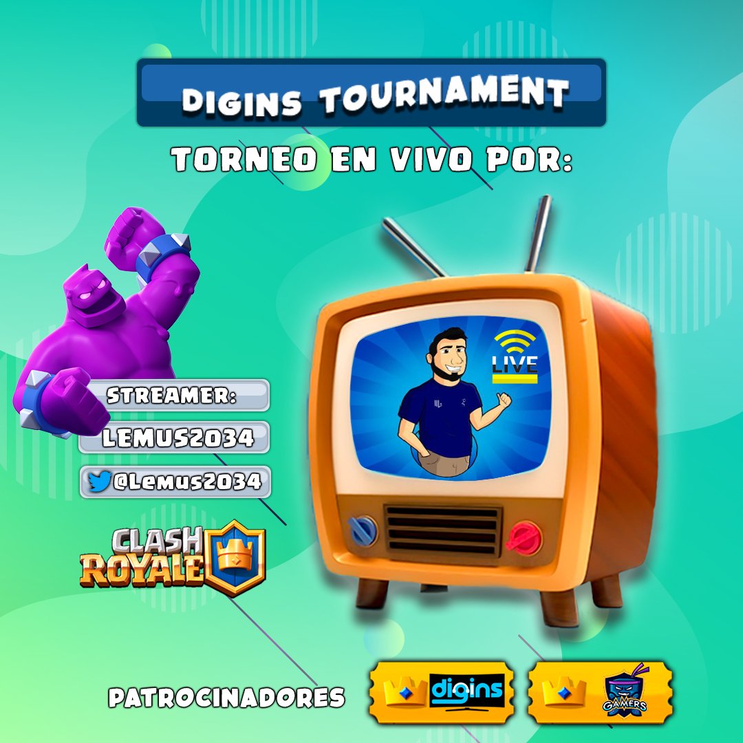 #DiginsTournament

Traemos el cuarto torneo abierto de la #DiginsTournament 🏅

Tu última oportunidad para demostrar que debes estar en los Playoffs. 🎮

Hora de inicio 
⏰21Hrs🇪🇨

🔴En vivo🔴

youtube.com/Lemus2034