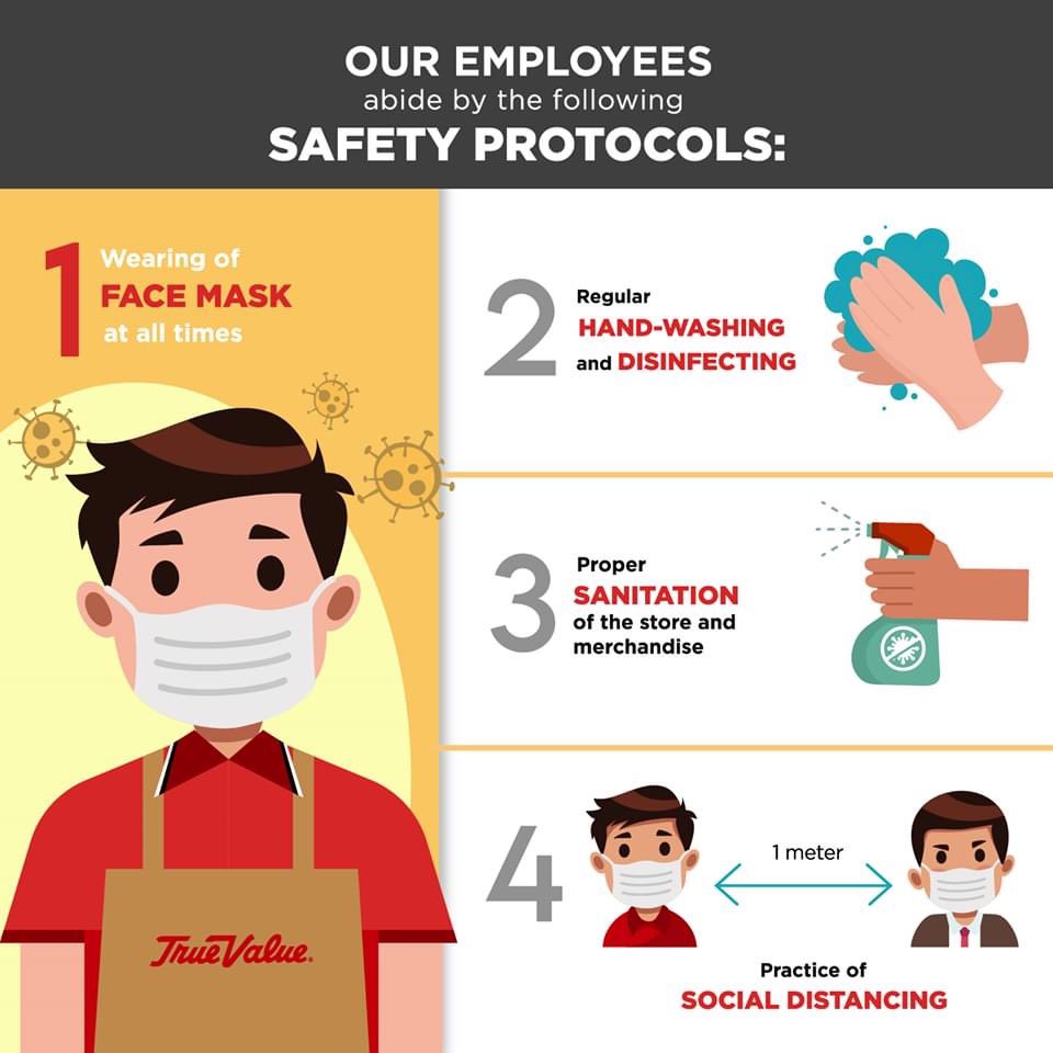 AssemblyGrounds's tweet photo. True Value welcomes you back to serve all your home and hardware needs! Here are some gentle reminders for everyone's safety. 

True Value Hardware Philippines, located at the second floor, Assembly Grounds at The Rise. https://t.co/ifpQOyPCAw