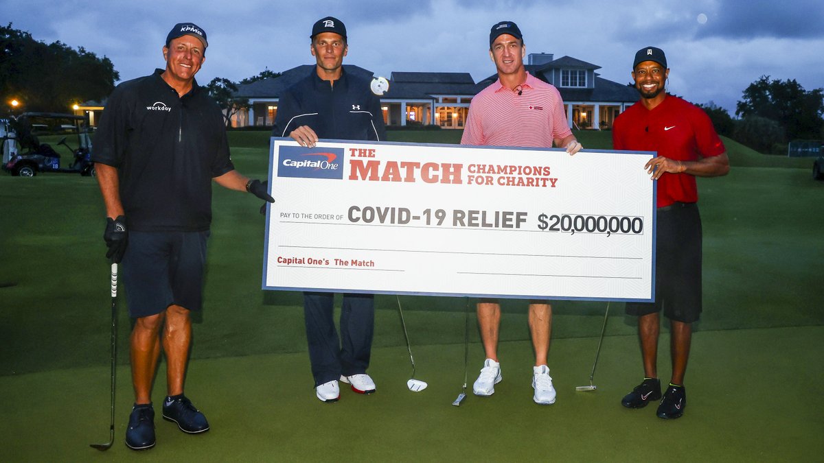 All in a day's work. 

$20 million raised for COVID-19 relief efforts. 👏