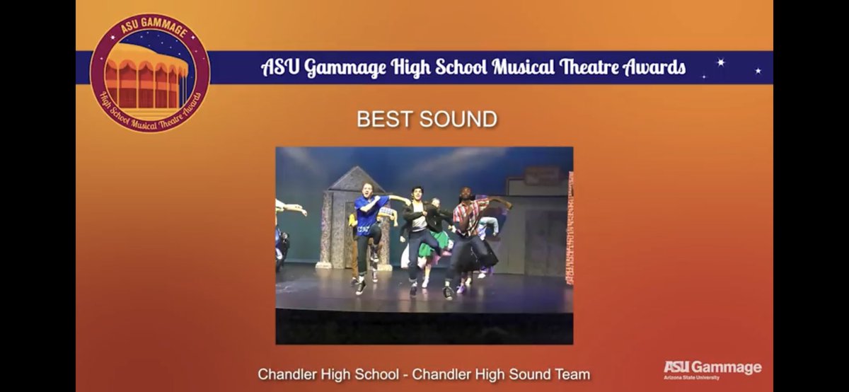 The Four Awards Won By Chandler High <a href="/ASUGammage/">ASU Gammage</a> HSMTA! Thank you Gammage! Thank you cast crew and creatives! We love you ❤️