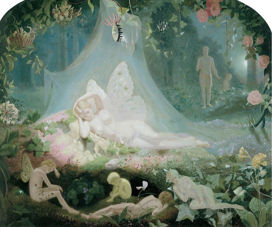apolobelvedere's tweet image. There Sleeps Titania (1872) by John Simmons