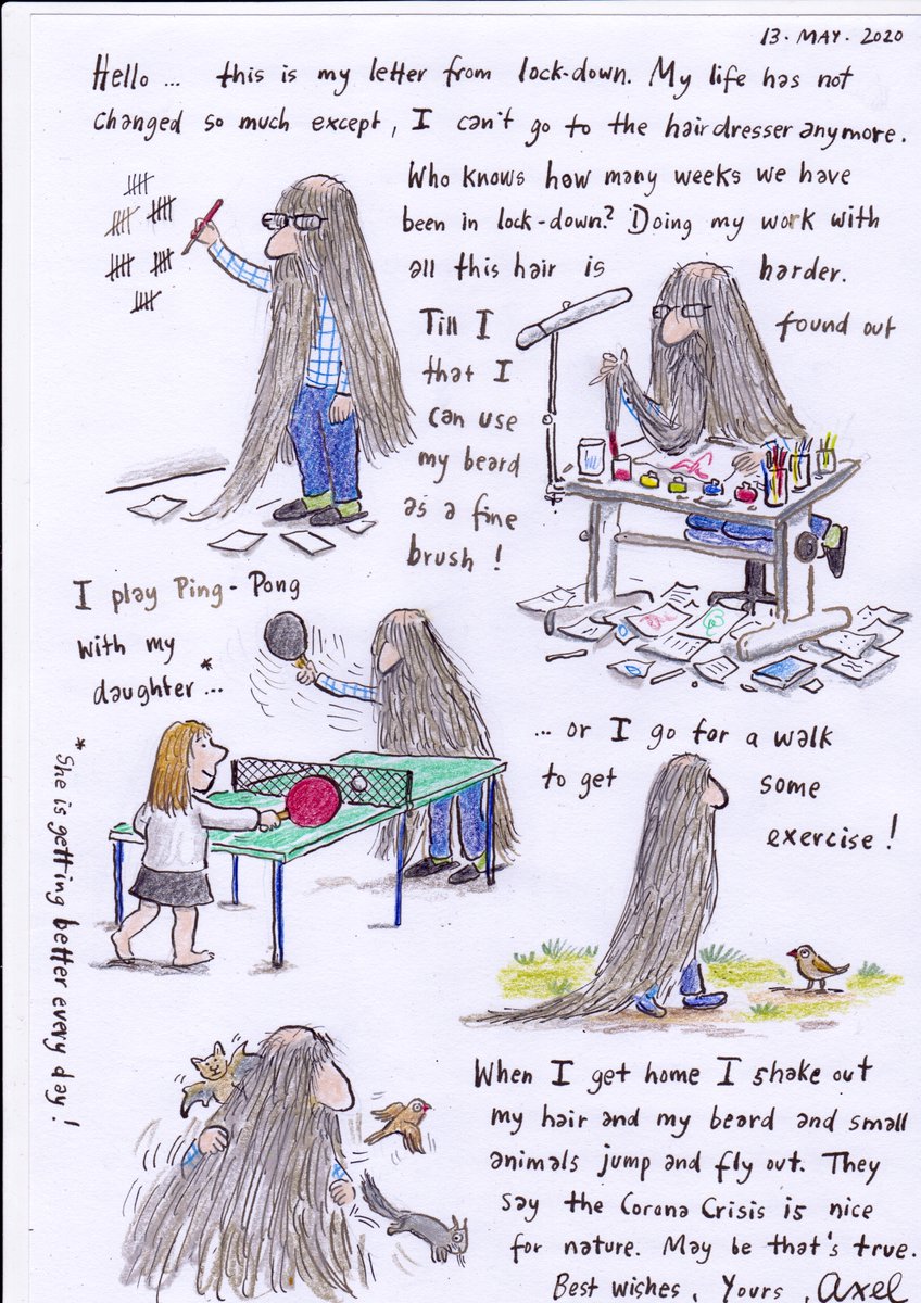 Children's Bookshow (@childrensbkshow) on Twitter photo Posting #LettersFromLockdown today, a bank holiday treat from the brilliant Axel Scheffler, on a subject most of us can relate to right now...
Share with children to inspire illustrated letters to friends & family. <a href="/ChildrensBkShow/">Children's Bookshow</a> #BookshowAtHome 📚📝🖍 Posting #LettersFromLockdown today, a bank holiday treat from the brilliant Axel Scheffler, on a subject most of us can relate to right now...
Share with children to inspire illustrated letters to friends & family. <a href="/ChildrensBkShow/">Children's Bookshow</a> #BookshowAtHome 📚📝🖍