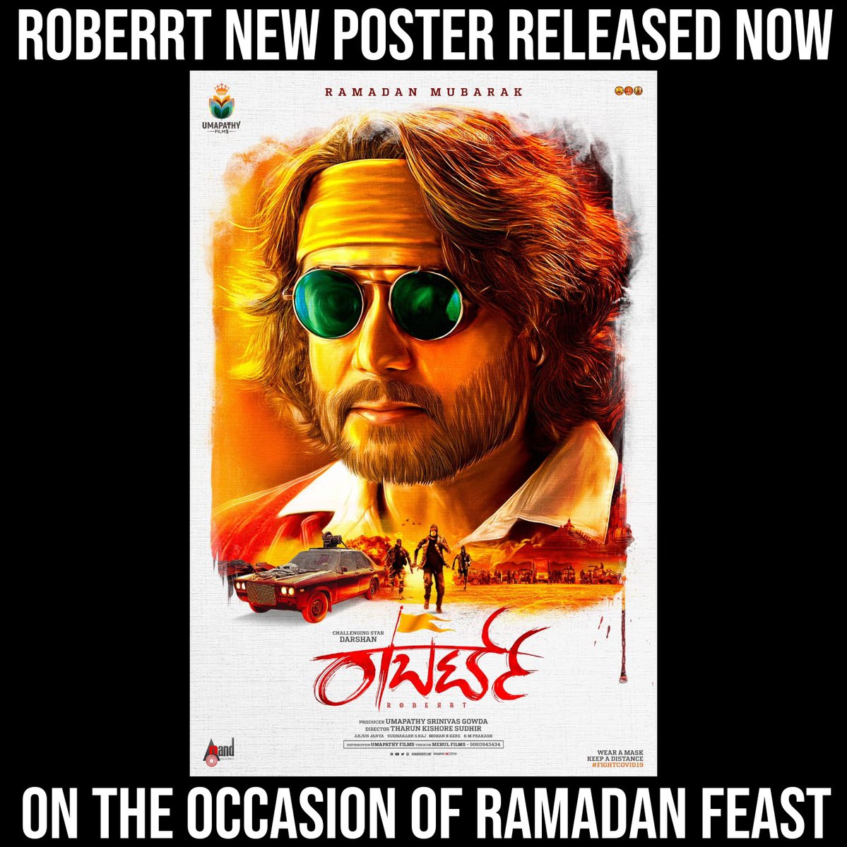 filmibeeIN's tweet photo. #RamadanMubarak From Team #Roberrt
.
.
.
@dasadarshan @TharunSudhir @umap30071 @meravanigemovies
.
#roberrt #RoberrtPoster #roberrtmovie #challengingstardarshan #tharunsudhir #umapathyfilms #meravanigemovies https://t.co/vlPhaJz1mc