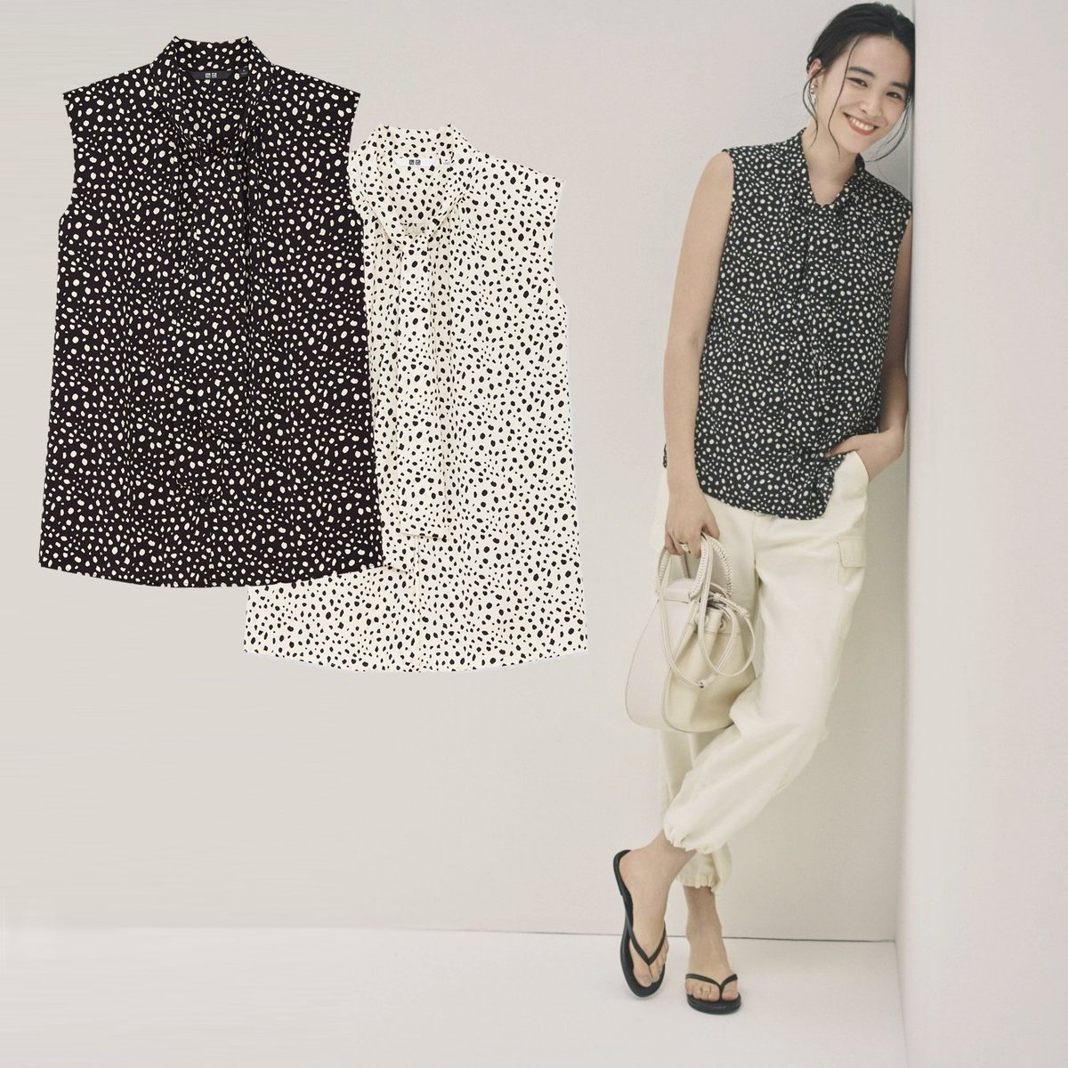 未使用の新品です UNIQLO ユニクロ ボイタイブラウス agoraleaks.com
