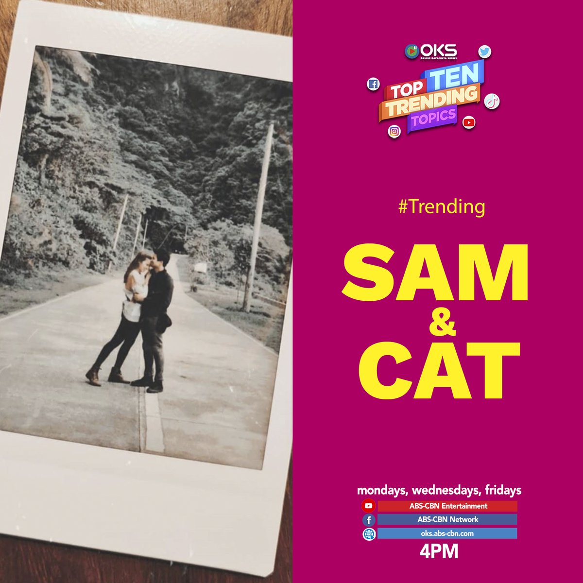 OKS4Ts's tweet photo. "Worth every second of the wait" Sam &amp; Cat together na nga ba? Alamin mamayang 4PM sa 4Ts! Tumutok lang sa ABS-CBN Facebook Page, YouTube Channel at https://t.co/6vRY9RX3sa. #4TsSamCat https://t.co/lYjj4E69E1