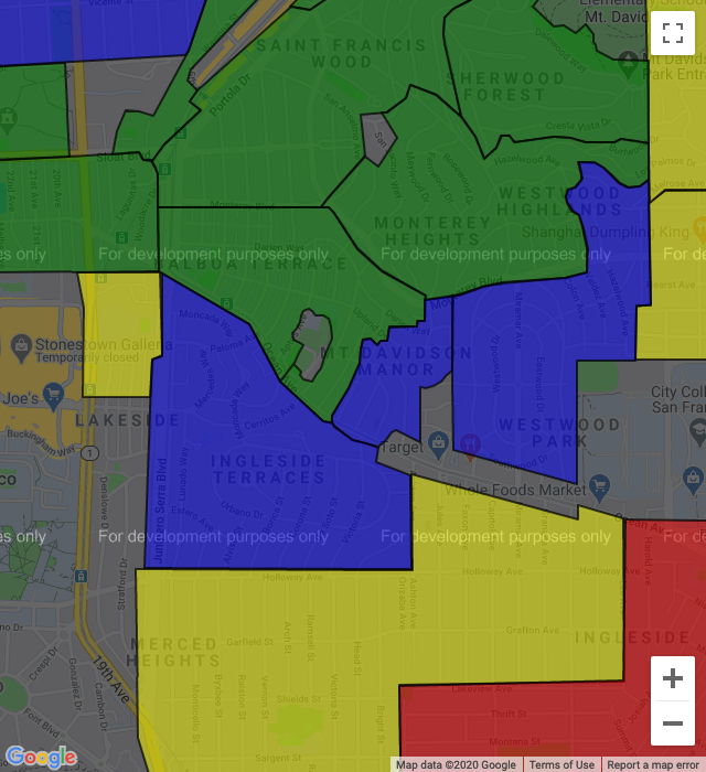 Let's see how that gradient corresponds with today's zoning (h/t  @deapthoughts). It is nearly all single family (excl. ADUs), but you can see that the minimum lot size is still larger in Ingleside Terrace north through St Francis Wood and east into Westwood Highlands. [5/5]