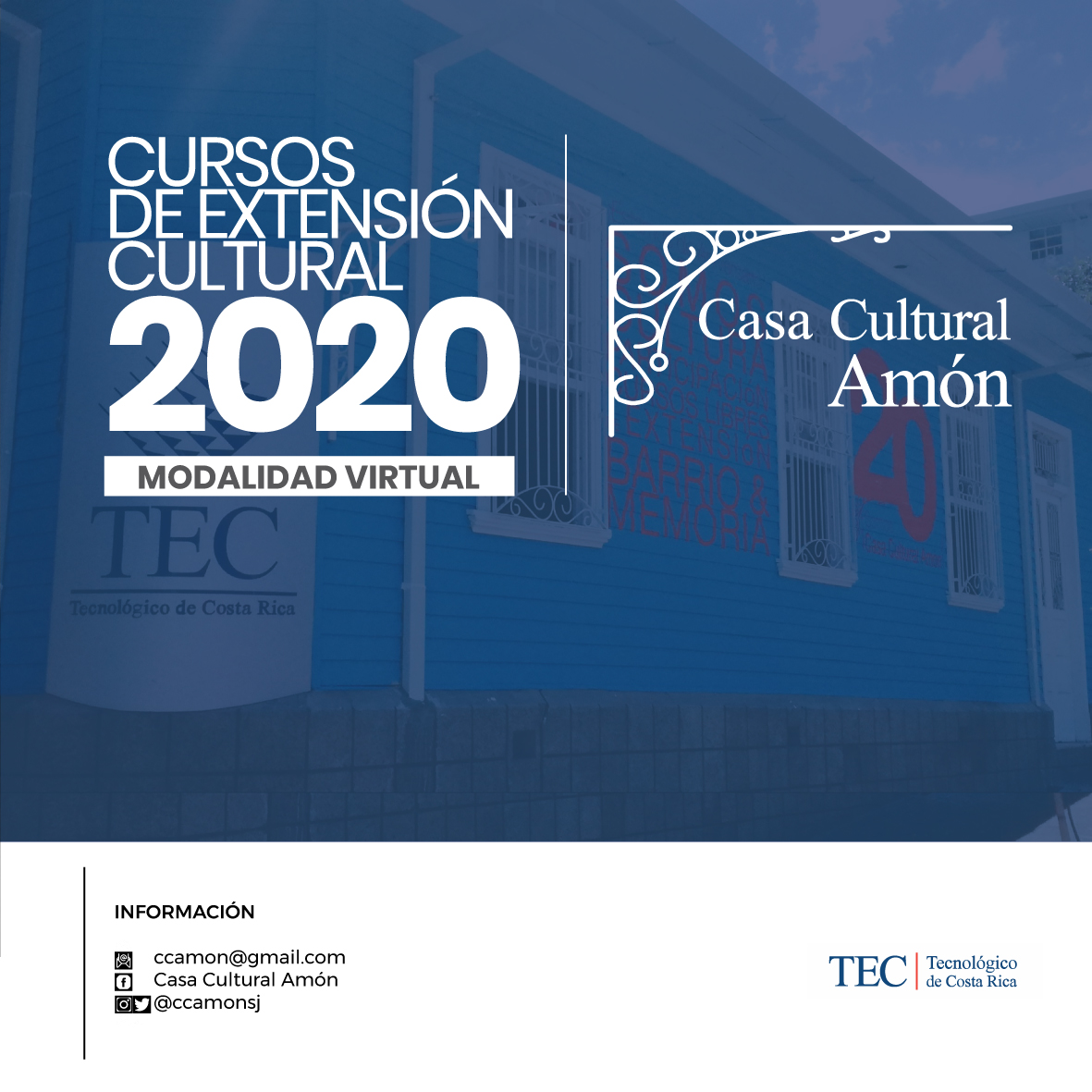 ¡Adaptamos nuestra oferta de cursos para que tengas acceso a ella en modalidad virtual! 

🗓 Matrícula: del 26 de mayo al 06 de junio
🗓 Inicio de clases: 08 de junio

Encontrá los cursos en drive.google.com/file/d/17nnuGH… 

#CCAmón #TECcr <a href="/Teccr/">TEC Costa Rica</a>