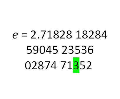 In the example below, if for the duration of the time stop, he recites e up to the 29th digit 3, when time moves again, he can count the number of seconds in that previous time stop by reciting e again up to the 29th digit, this time with a clock. #TheKing_EternalMonarch