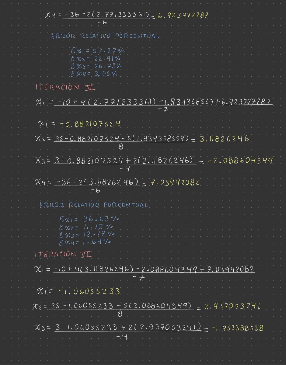 neni_simone's tweet image. Solución de sistemas de ecuaciones lineales por el método de Gauss-Seidel.
#MétodosNuméricos