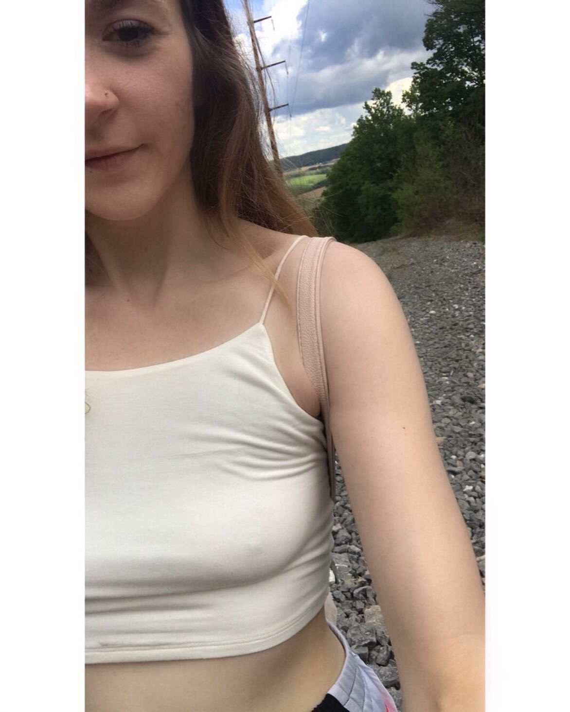1 pic. Outdoor fun in the sun ☀️ #hiking #hikingadventures rare moments I wasn’t nude Saturday 🤪 #funinthesun #funinthewoods #raremoments #hardnips #outdoorfun #outdoors #adventure https://t.co/C4MrnEiWBM