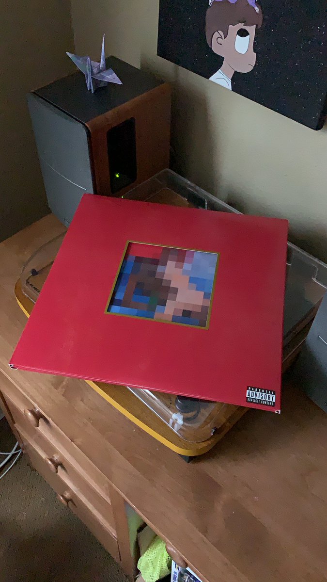 My beautiful dark twisted fantasy-perhaps my favorite vinyl, it came with a poster and 5 interchangeable covers, plus arguably Kanye’s best work, favorite tracks are runaway and dark fantasy
