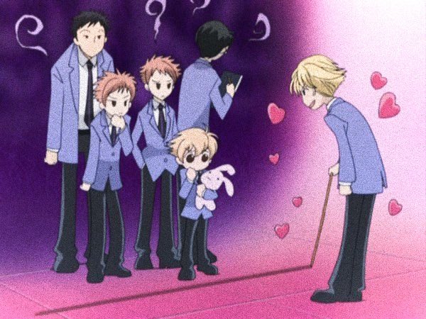 4. ouran high school host clubharuhi ended up being one of the members of ouran high school host club when she accidentally broke one hella expensive glass. she ended up befriending all the members of it with v v diverse personalities esp tamaki who mistook her as a boy first++