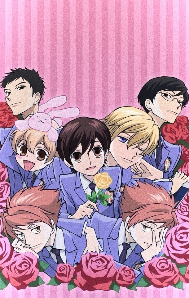 4. ouran high school host clubharuhi ended up being one of the members of ouran high school host club when she accidentally broke one hella expensive glass. she ended up befriending all the members of it with v v diverse personalities esp tamaki who mistook her as a boy first++