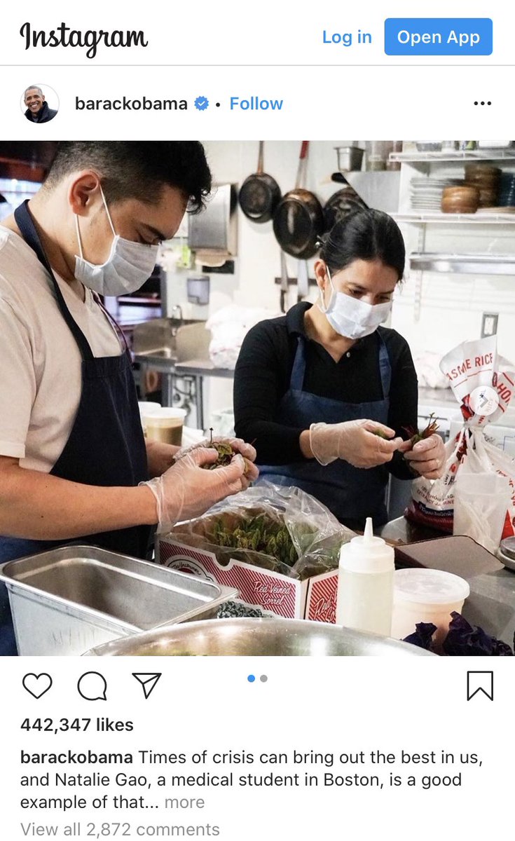 My mind is blown &amp; I’m so humbled to be apart of such an amazing cause w/ <a href="/offtheirplate/">offtheirplate</a> &amp; @wckitchen! Thank you @barackobama for showing recognition! Thank you <a href="/chefjoseandres/">Chef José Andrés 🕊️🥘🍳</a> for creating such an amazing foundation!