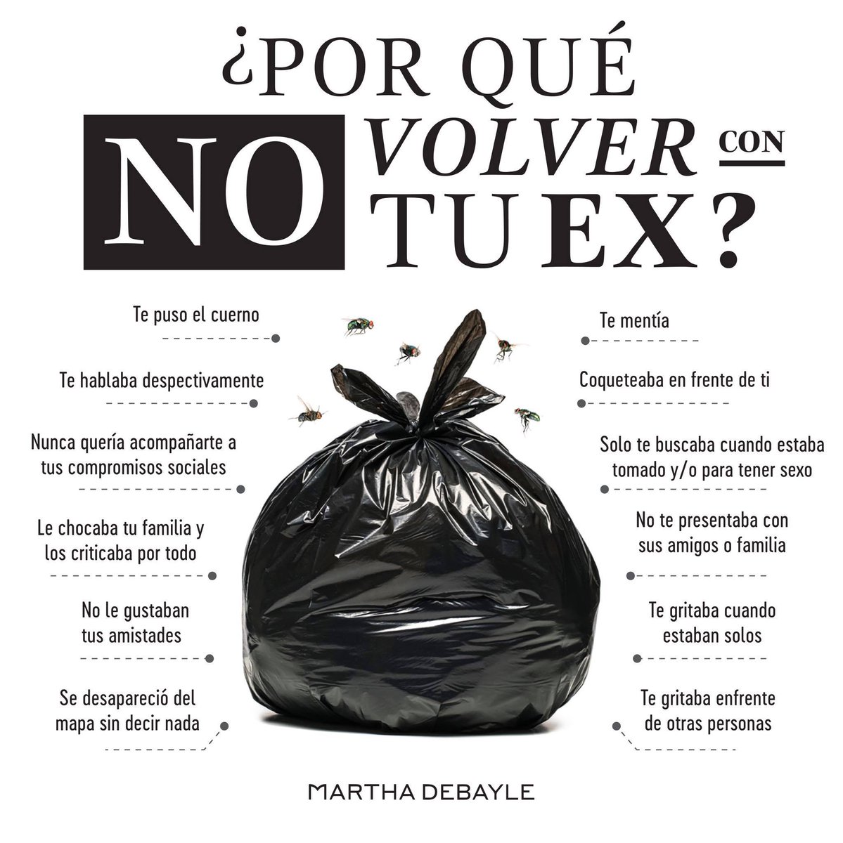marthadebayle's tweet photo. Por el amor de Dios, vean cuáles son las señales por las que JAMÁS deben volver con un@ ex... https://t.co/GWNrEDPNst