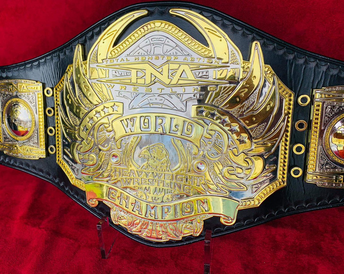 Tbh this will always be my favourite design of the TNA Championship! This to me screamed prestige back in the day. Stars like AJ Styles, Samoa Joe, Kurt Angle made this a bad ass strap! @IMPACTWRESTLING @OfficialEGO @TheMooseNation @ScottDAmore #IMPACTonAXSTV #ImpactWrestling