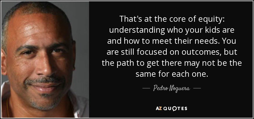 What paths are we co-developing with our students & families at this time to achieve equitable outcomes? What are we hearing about their strengths & access needs? What new policies & practices will change the educational system forever to address inequities? #realequity