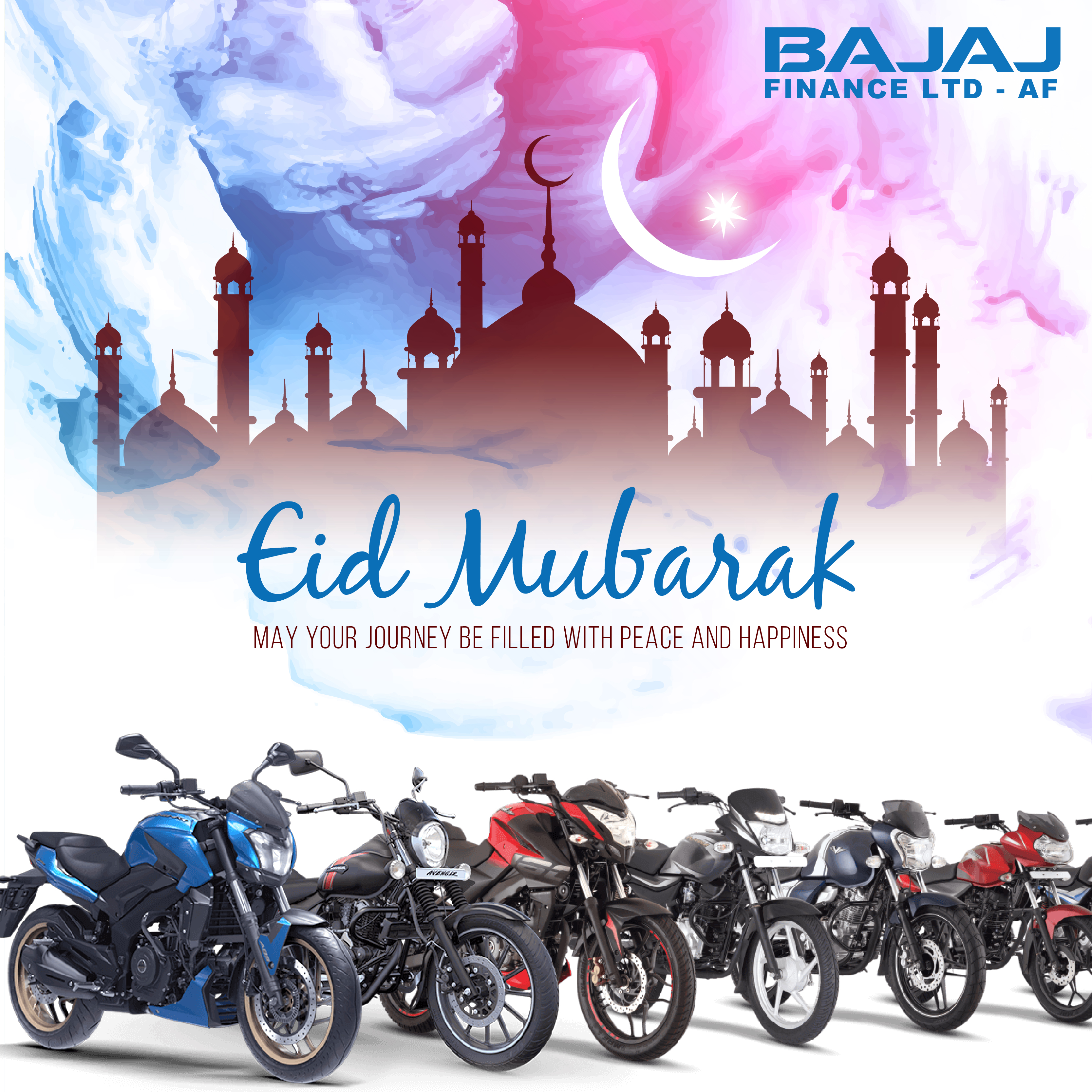 Bajaj Auto Finance Limited on X Let this holy occasion of Eid Al Fitr be a remarkable milestone for the world. May Allah s blessings be with all of us and wish that this world