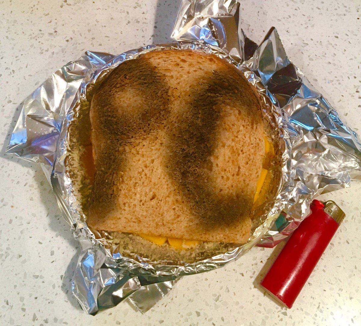 8) oh yeah the most important step! Grab a lighter and brand that shit with PC for Piccolini Cuscino. Little Pillow. RPat used a hamburger bun but I only have bread so. It is what it is.9) question all the life decisions that brought you to this point