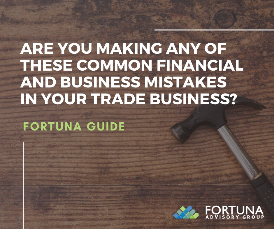 fortunaadvisors's tweet image. We have compiled the top 5 common mistakes trade business owners make - are you making you any of these? 

Read here: hubs.ly/H0qLGp_0

#TradeBusinesses #BusinessAdvisory #PerthAccounting #Accountants