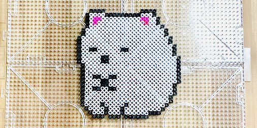  Foto zu Aki on Twitter: "すみっコぐらしのしろくまを作りました。 ️https://t.co/gq8qjXptMR #アイロンビーズ 
