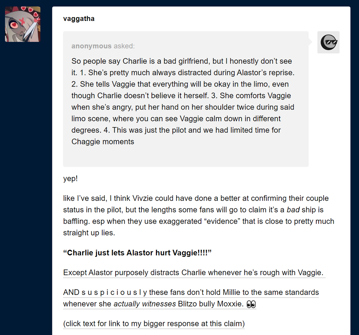  #chaggie Refuting popular anti-Chaggie claims(obvious warning for mild fandom discourse)Part 1