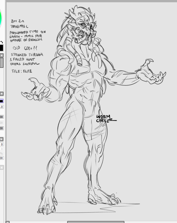 I am incapable of finishing personal work so I have wips of 4 different ocs I'm working on rn?? 