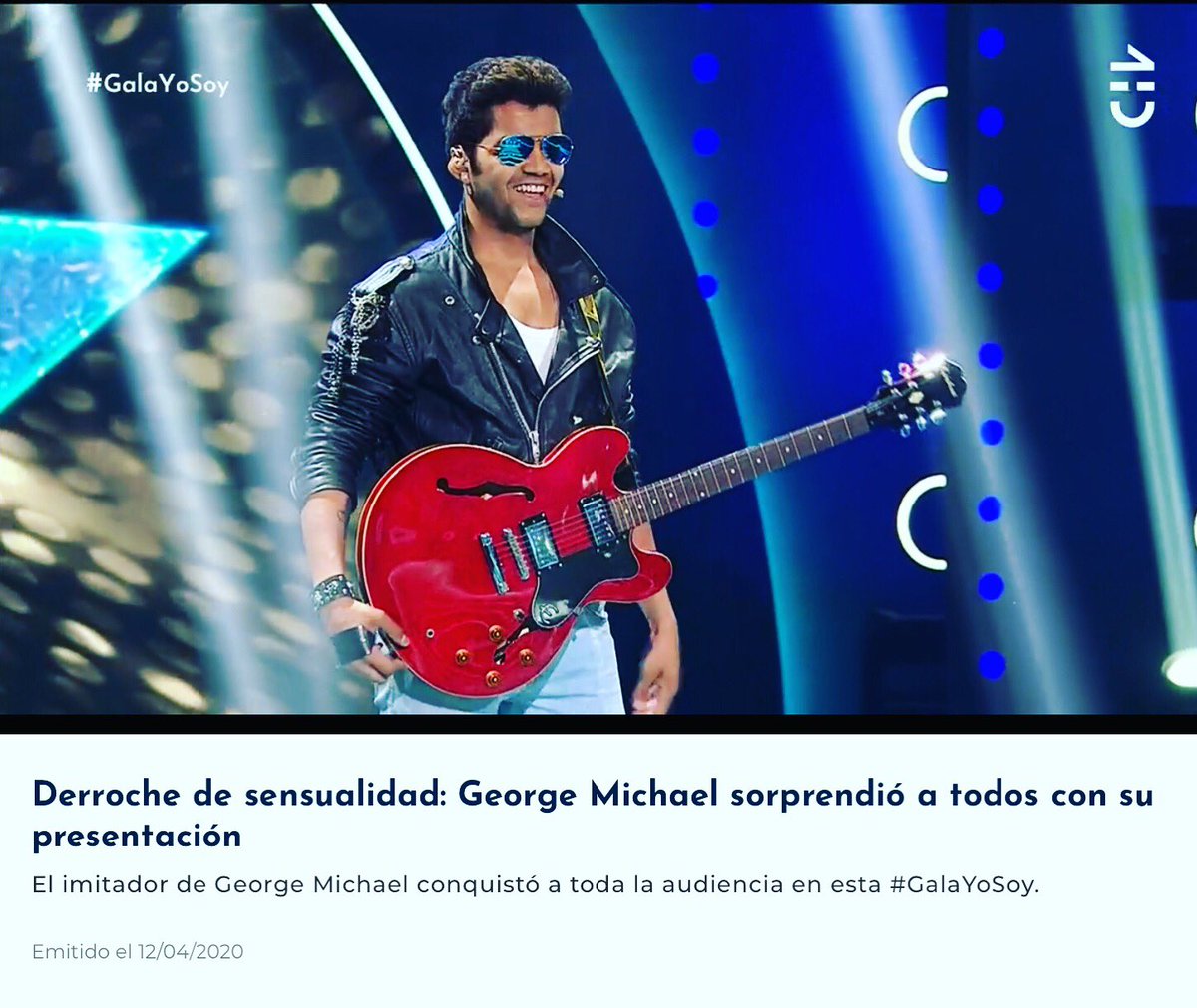 Gracias amigas y amigos por todo su apoyo en estos tiempos difíciles!!!! Aguante para todes!!!!! 🎤🎶😎🎸 #georgemichael #YoSoyCHV