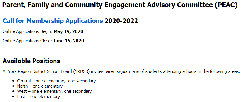 (((Steven Reid))) (@drstevenreid) on Twitter photo Parents and guardians of students attending <a href="/YRDSB/">York Region DSB</a> schools ... looking to support, encourage and enhance parent engagement at the Board level in order to improve student achievement and well-being? If so, check out bit.ly/PEAC2020-2022 #ParentEngagement Parents and guardians of students attending <a href="/YRDSB/">York Region DSB</a> schools ... looking to support, encourage and enhance parent engagement at the Board level in order to improve student achievement and well-being? If so, check out bit.ly/PEAC2020-2022 #ParentEngagement