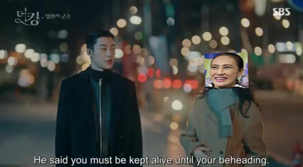 MicahGranada's tweet photo. Captain Jo Yeong (Woo Do-hwan) replying to Ms. Aiai delas Alas. 

#TheKingEternalMonarch https://t.co/YXb4prWYZi