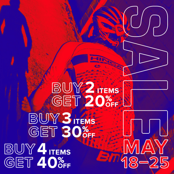 Last chance! Sale ends tonight. Use coupon code HEROES for discounts on hincapie.com.