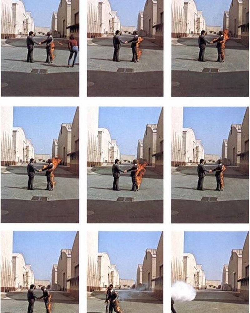 Eric Alper Pink Floyd S Wish You Were Here Outtakes For The Cover Art 1975